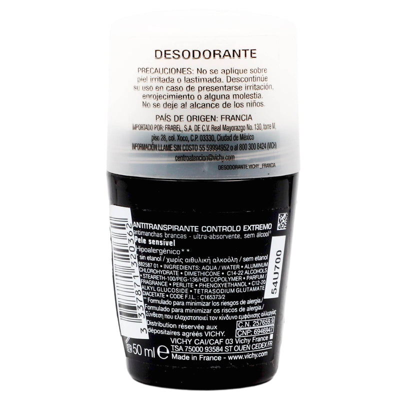 Vichy Homme Desodorante Antitranspirante 72H 50Ml - WeCare Pharma