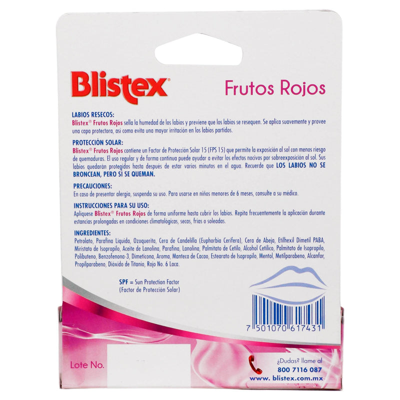 Blistex Frutos Rojos Protec Labial 4.2G - WeCare Pharma
