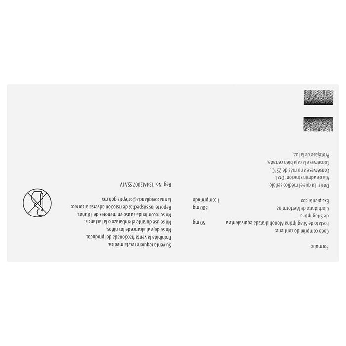 Janumet 50Mg/500Mg Con 28 Tabletas (Sitagliptina/Metformina) - WeCare Pharma