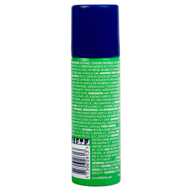 Espuma Para Afeitar Gillette Sensitive 57Ml - WeCare Pharma