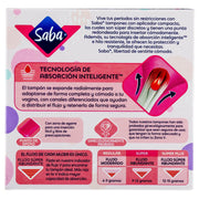Tampones Saba Súper Plus V-Compacto Con 10 - WeCare Pharma