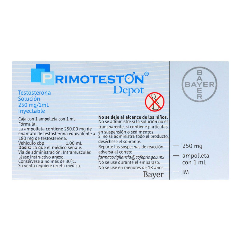 Primoteston Depot 250Mg/1Ml Con 1 Ampulas (Testosterona) - WeCare Pharma