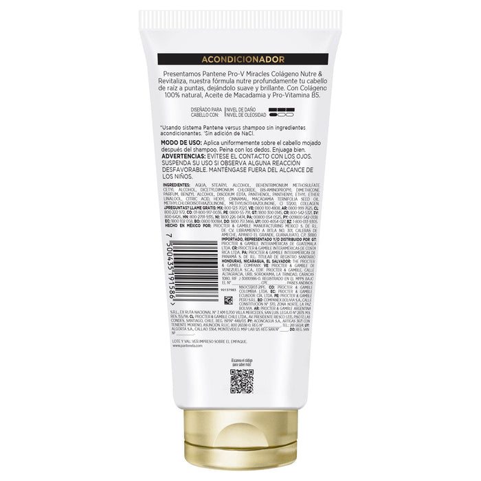 Acondicionador Pantene Colageno Nutre Y Revitaliza 250Ml - WeCare Pharma