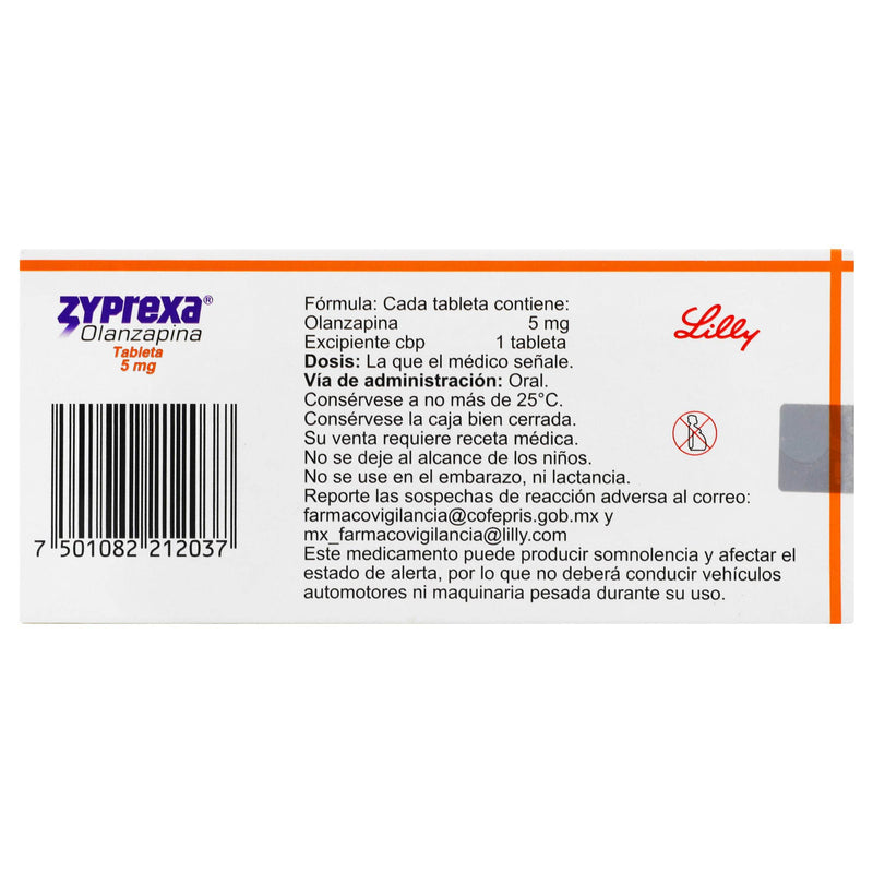 Zyprexa 5Mg Con 14 Tabletas (Olanzapina) - WeCare Pharma