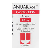 Anuar 0.5Mg Con 8 Tabletas (Cabergolina) - WeCare Pharma