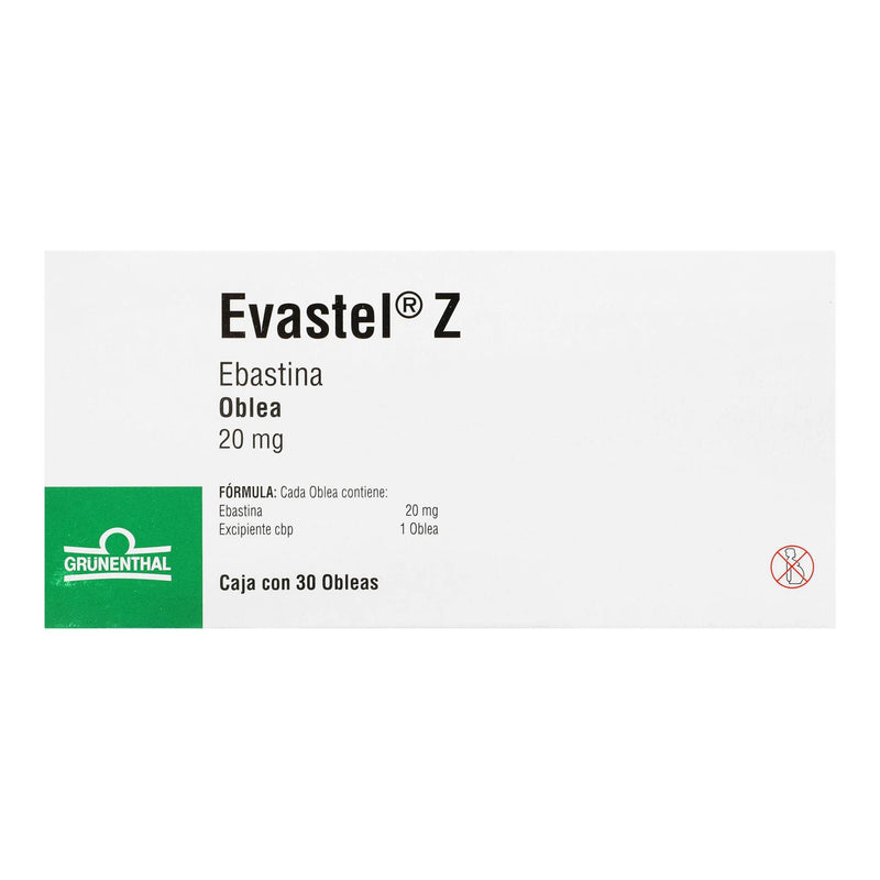 Evastel Z Oblea 20Mg Con 30 (Ebastina) - WeCare Pharma