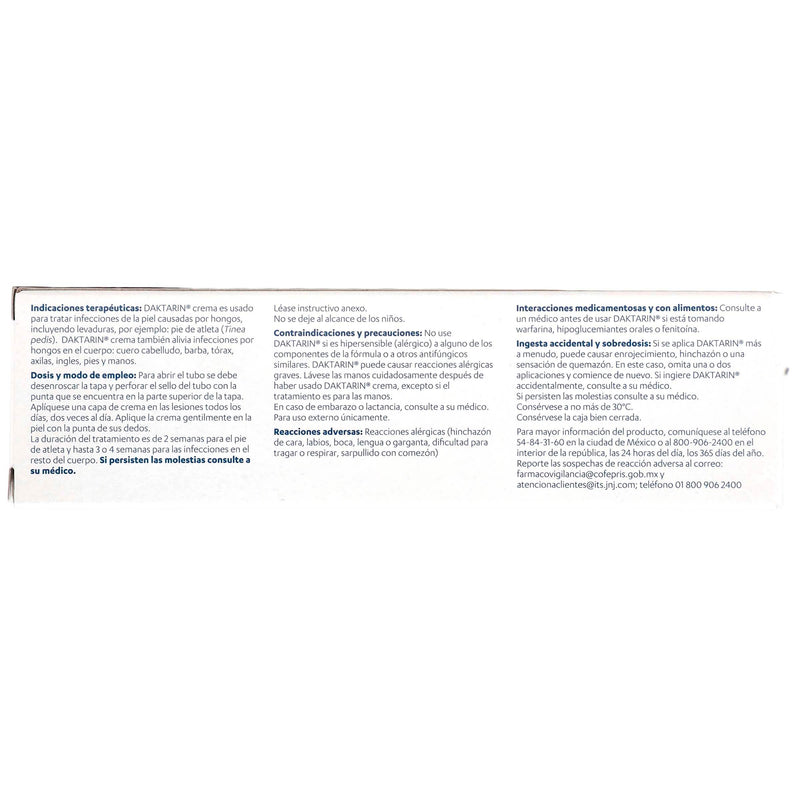Daktarin Crema 2% 30G (Miconazol) - WeCare Pharma