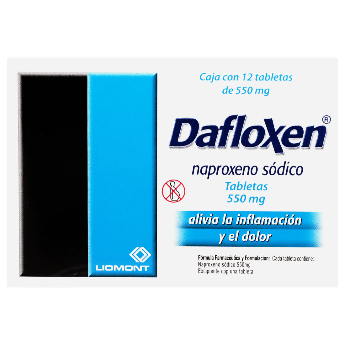 Dafloxen 550Mg Con 12 Tabletas (Naproxeno) 7 - 7501299300787