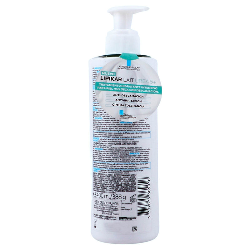 La Roche-P Lipikar Lait Urea 5+ 400Ml - WeCare Pharma