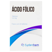 Acido Folico 5Mg Con 20 Tabletas - WeCare Pharma