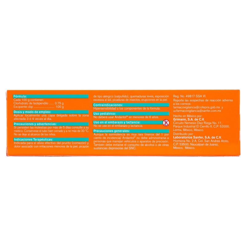 Andantol Jalea 40G (Isotipendilo) - WeCare Pharma