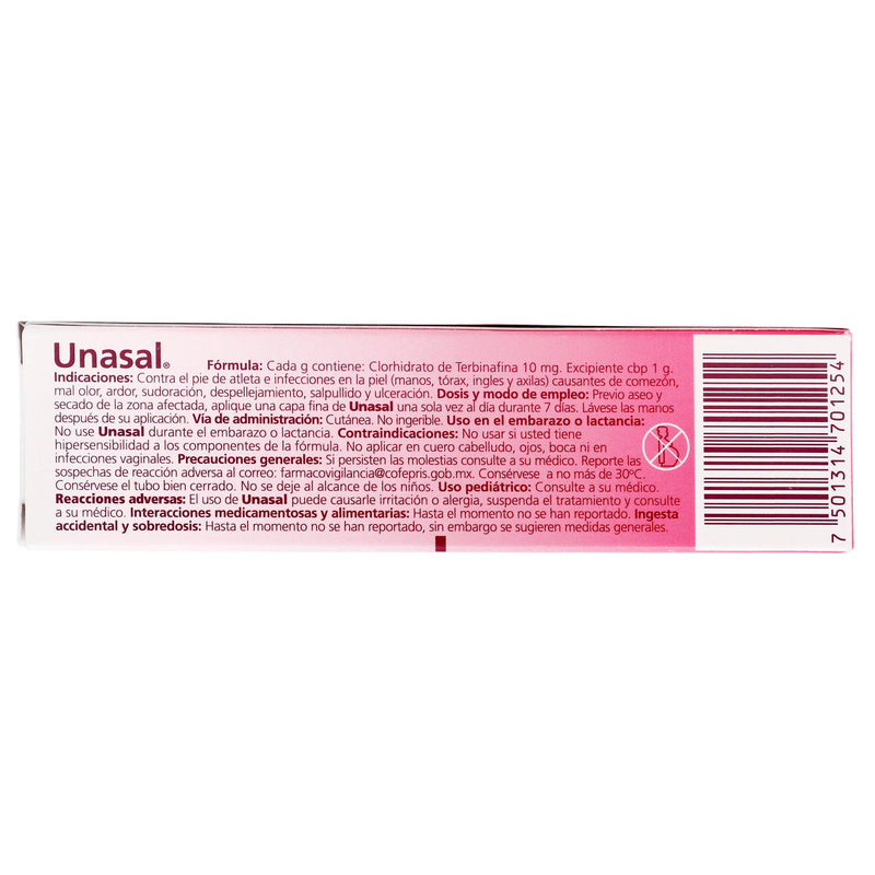 Unasal Crema 1% 15G (Terbinafina) - WeCare Pharma