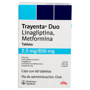 Trayenta Duo 2.5Mg/850Mg Con 60 Tabletas (Linagliptina/Metformina) - WeCare Pharma