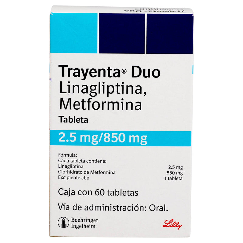 Trayenta Duo 2.5Mg/850Mg Con 60 Tabletas (Linagliptina/Metformina) - WeCare Pharma