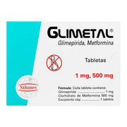 Glimetal 1Mg/500Mg Con 32 Tabletas (Glimepirida/Metformina) - WeCare Pharma