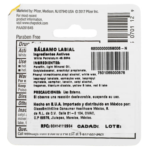 Chap Stick Natural 4.2G - WeCare Pharma