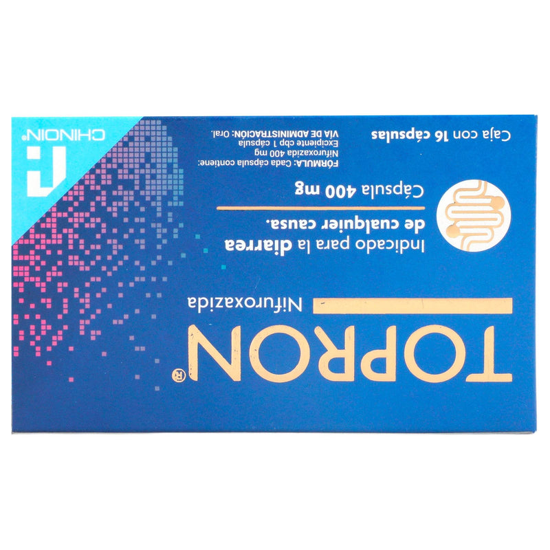 Topron 400Mg Con 16 Capsulas (Nifuroxazida) - WeCare Pharma