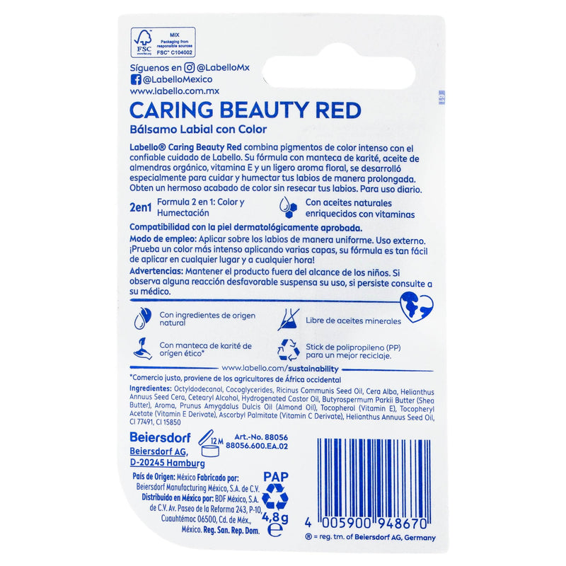Labello Carin-Red 4.8G - WeCare Pharma