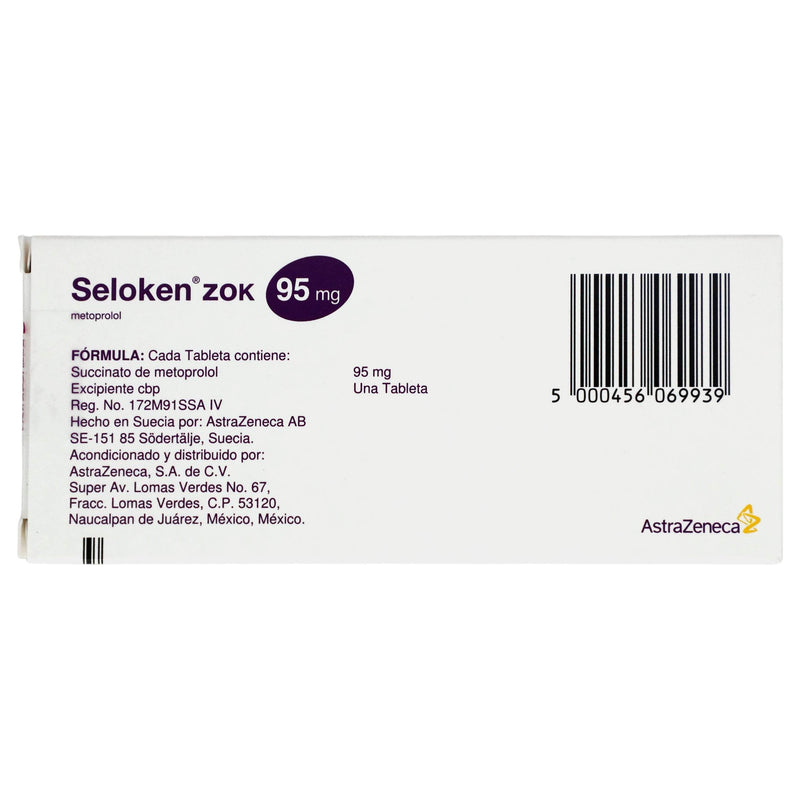 Seloken Zok 95Mg Con 30 Tabletas (Metoprolol) - WeCare Pharma
