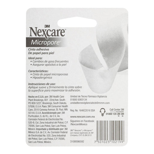 Cinta Microporosa Nexcare Blanco 2.5Cmx5 - WeCare Pharma