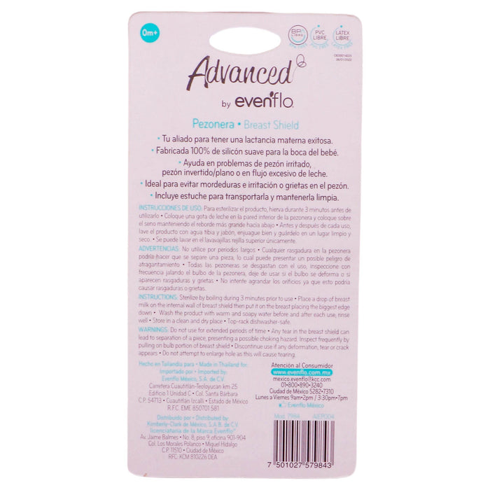 Pezonera Con Estuche Con 2 Piezas Evenflo - WeCare Pharma
