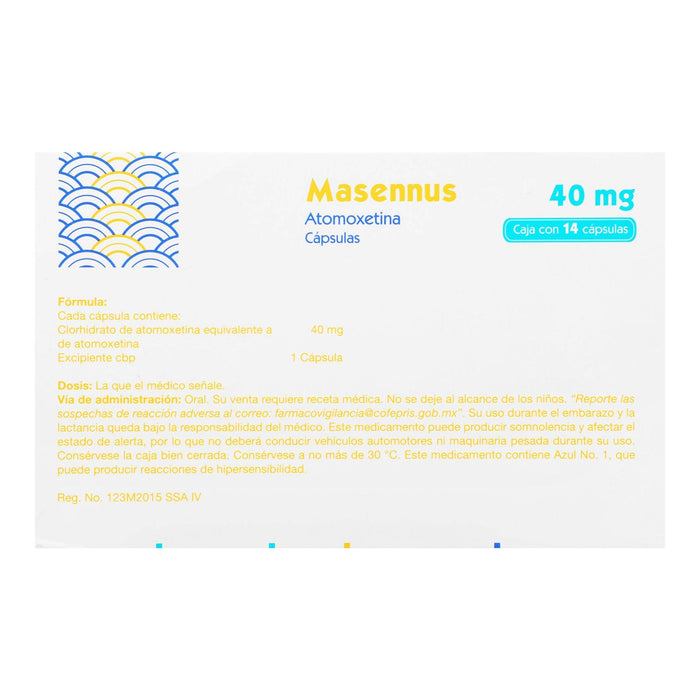 Masennus 40Mg Con 14 Capsulas (Atomoxetina) - WeCare Pharma