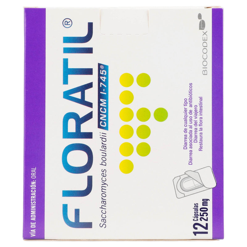 Floratil 250Mg Con 12 Capsulas (Saccharomyces Boulardii) - WeCare Pharma