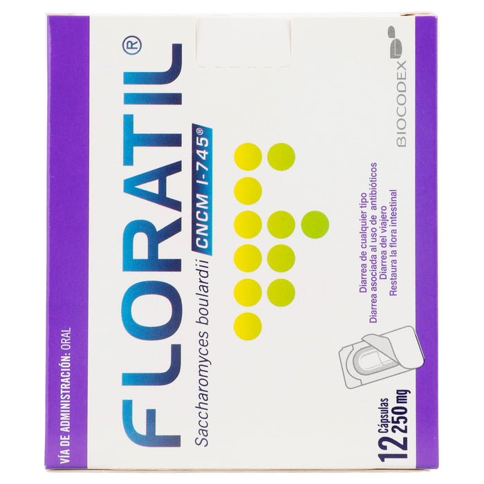 Floratil 250Mg Con 12 Capsulas (Saccharomyces Boulardii) 6 - 7501298219981