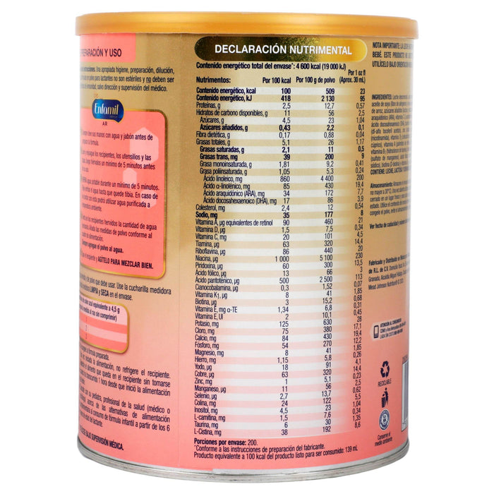 Enfamil Pro Select Ar Etapa 1 Lata 900G - WeCare Pharma