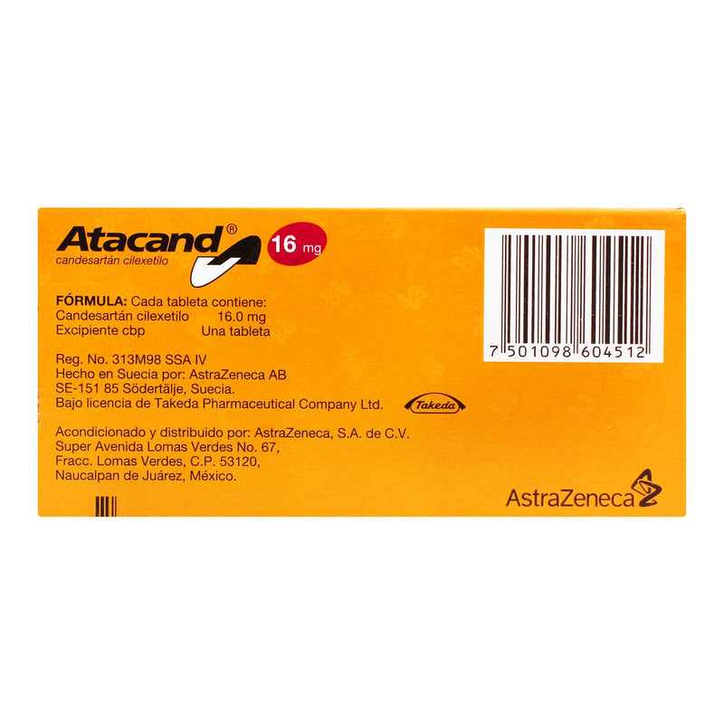 Atacand 16Mg Con 14 Tabletas (Candesartan) - WeCare Pharma