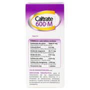 Caltrate 600+M Con 60 Tabletas (Vitamina D3/Minerales) - WeCare Pharma
