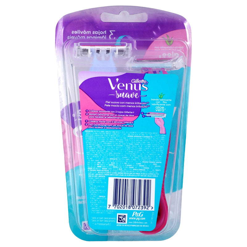 Rastrillo Gillette Venus Suave Con 2 - WeCare Pharma