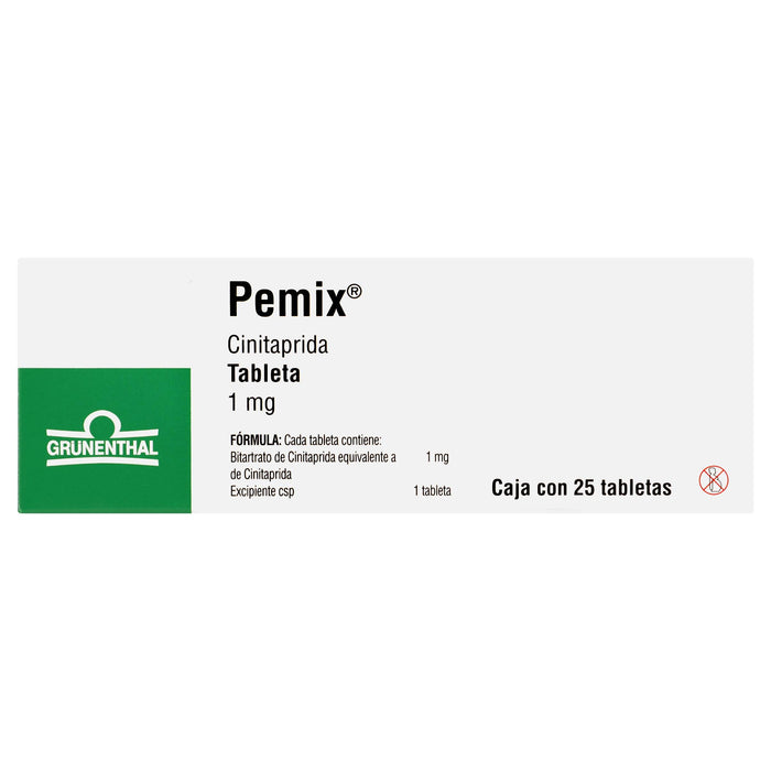 Pemix 1Mg Con 25 Tabletas (Cinitaprida) - WeCare Pharma