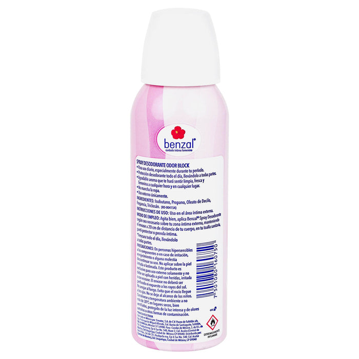Spray Desodorante Benzal Odor Block 120Ml - WeCare Pharma