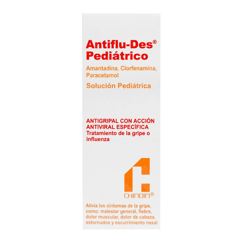 Antiflu-Des Ped Solución 2.5G/100Mg/15G/100Ml 30Ml (Amantadina/Clorfenamina/Paracetamol) - WeCare Pharma