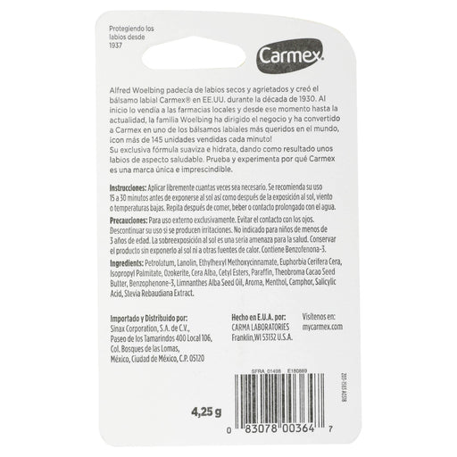 Carmex Balsamo Labial Cereza Fps15 4.25G - WeCare Pharma