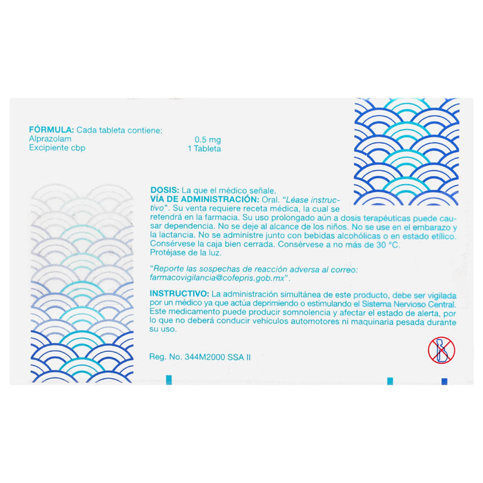 Alzam (Alprazolam) Tabletas 0.5Mg Con 30 - WeCare Pharma