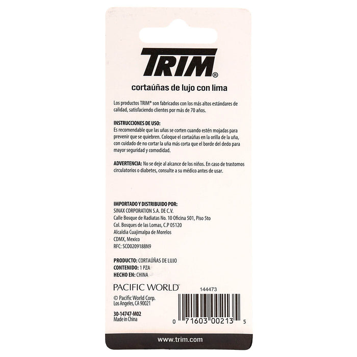 Corta Uñas Trim C/Lima Con 1 - WeCare Pharma