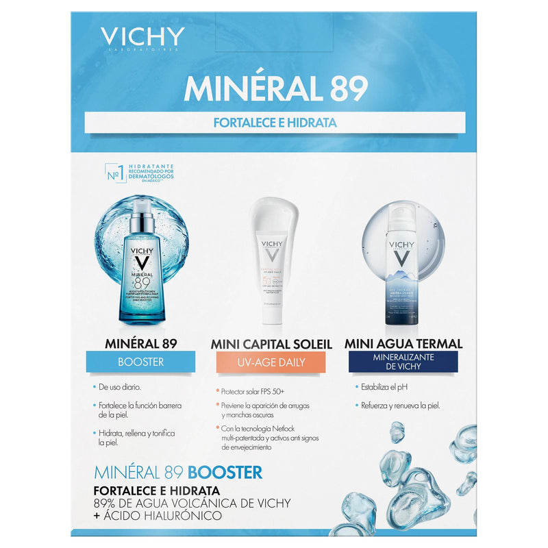 Kit Mineral 89 50 Ml (Mineral 89/Mini Capital Soleil/Mini Agua Termal) - WeCare Pharma