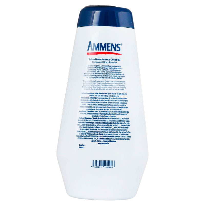 Talco Ammens Corporal Manzanilla 250G - WeCare Pharma