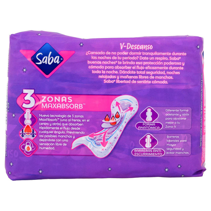 Toallas Saba Buenas Noches Sin Alas Con 10 - WeCare Pharma