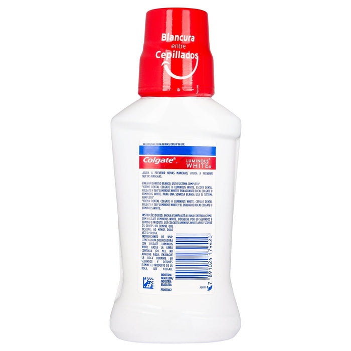 Colgate Enjuague Bucal Luminous White 250Ml - WeCare Pharma