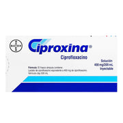 Ciproxina Frasco 400Mg/200Ml Con 1 Ampulas (Ciprofloxacino) - WeCare Pharma