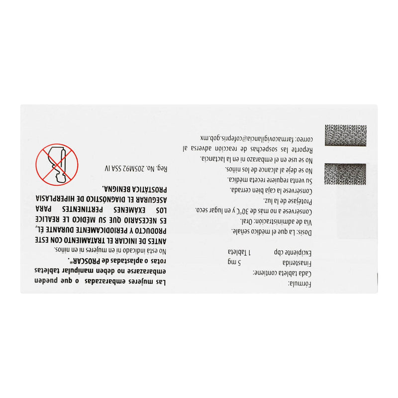 Proscar 5Mg Con 30 Tabletas (Finasterida) - WeCare Pharma