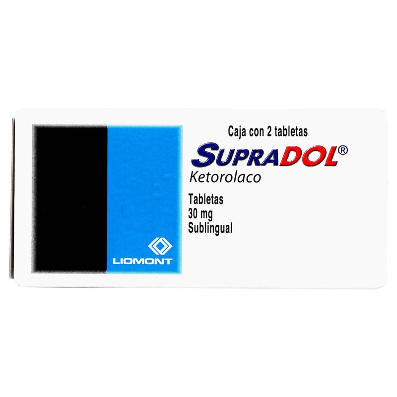 Supradol Sl 30Mg Con 2 Tabletas (Ketorolaco) - WeCare Pharma