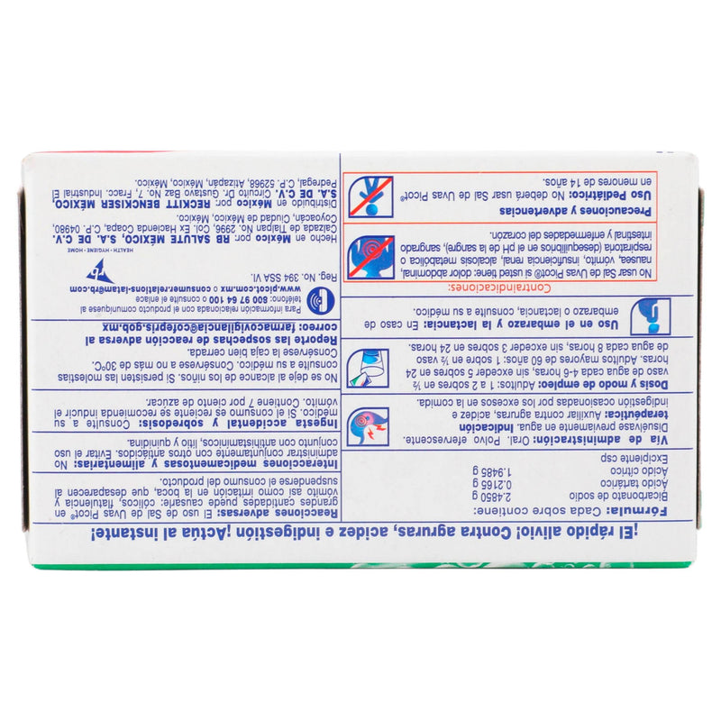 Sal De Uvas Picot Sobres 2.48G/0.21G/1.94G Con 10 (Bicarbonato/Ac Tartarico/Ac Citrico) - WeCare Pharma