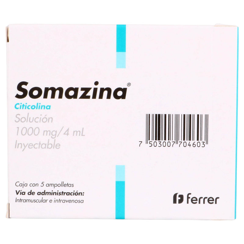 Somazina 1000Mg/4Ml Con 5 Ampulas (Citicolina) - WeCare Pharma