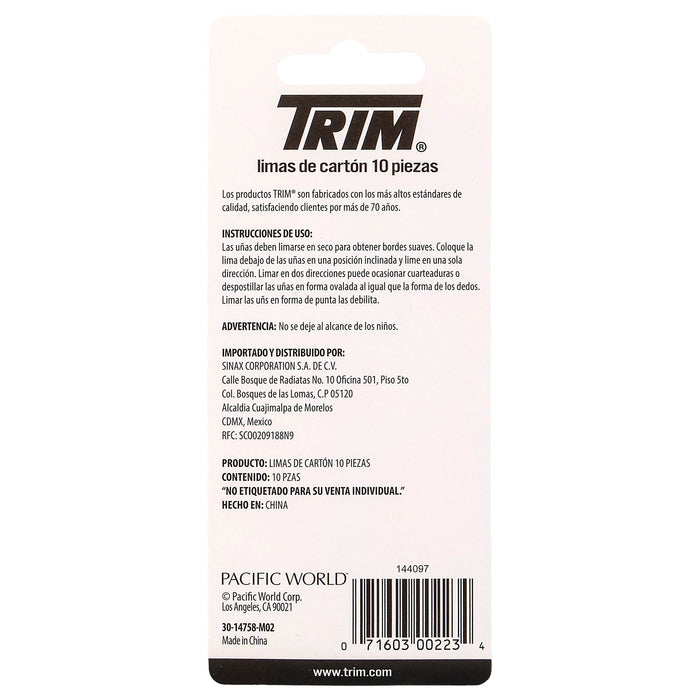 Limas De Carton Trim Con 10 - WeCare Pharma
