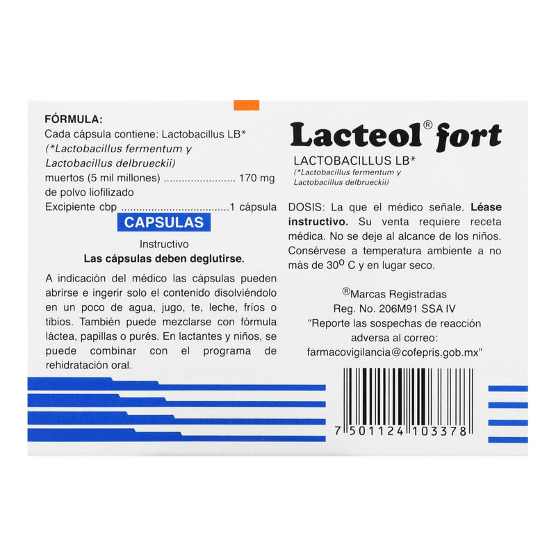 Lacteol Fort Sobre 170Mg Con 16 (Lactobacillus) - WeCare Pharma