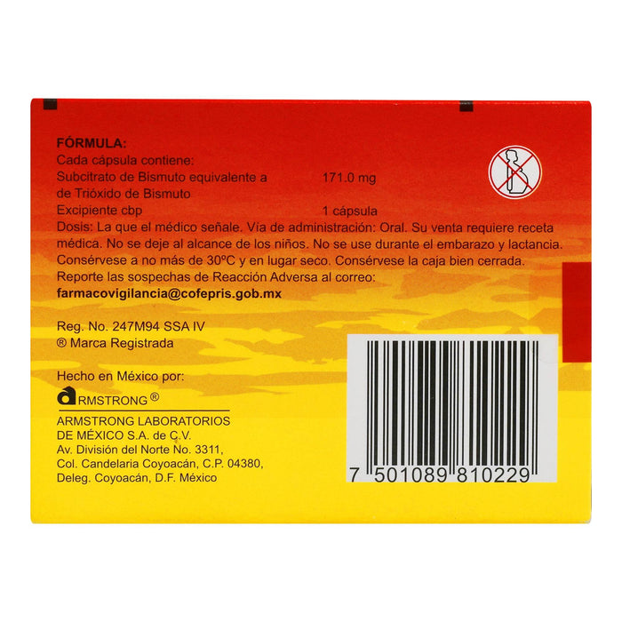 Sucrato (Subcitrato De Bismuto) Capsulas 300Mg Con 20 - WeCare Pharma